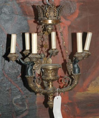 Lot 3305 - Empire Style Gilt and Patinated-Bronze...