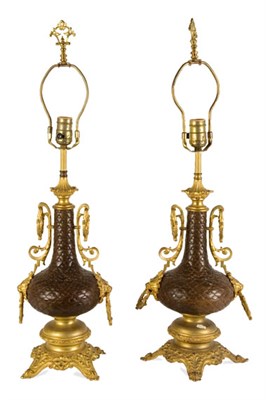 Lot 3392 - Pair of Anglo-Japanese Style Parcel Gilt...