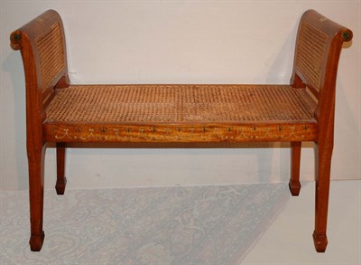 Lot 218 - Edwardian Style Floral Decorated Satinwood and...
