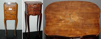 Lot 131 - Two Transitional Louis XV/XVI Style Inlaid...