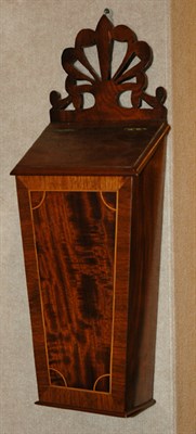 Lot 1462 - Georgian Style Mahogany Hanging Candle Box...