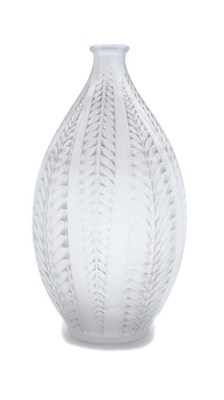 Lot 3466 - Lalique Molded Glass Acacia Vase Marcilhac No....