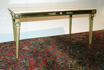 Lot 4149 - Louis XVI Style Gilt-Metal Low Table The...