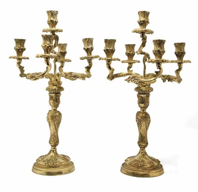 Lot 4130 - Pair of Transitional Louis XV/XVI Style...