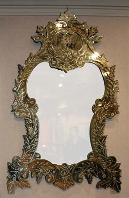 Lot 3662 - Venetian Mirror Framed Mirror Of cartouche...