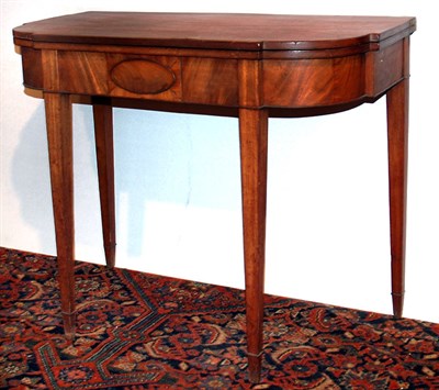 Lot 2312 - Federal Inlaid Mahogany Card Table Early 19th...