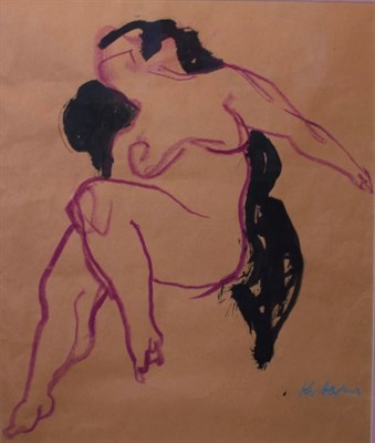 Lot 3053 - Earl Kerkam American, 1890-1965 Purple Figure,...
