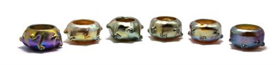 Lot 3262 - Assembled Set of Twelve Tiffany Gold Favrile...