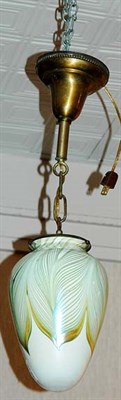 Lot 3246 - Unsigned Quezal Art Glass Stalactite Light...