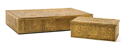 Lot 3530 - Two Gilt-Bronze Humidors E.F. Caldwell & Co....