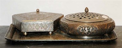 Lot 3156 - Miscellaneous Group of Persian Silver Articles...