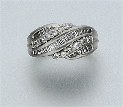 Lot 2548 - Platinum and Diamond Ring