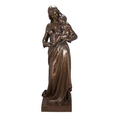 Lot 302 - French Bronze Figure Titled Clotilde de...