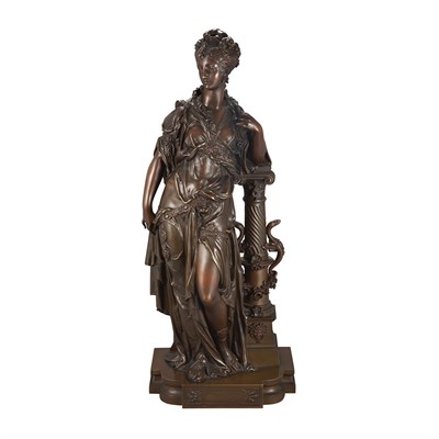 Lot 485 - Bronze Figure of a Classical Woman After a...