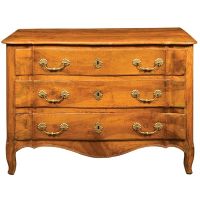 Lot 253 - Provincial Louis XV Walnut Commode 18th...