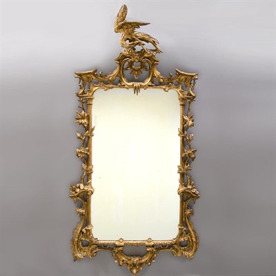 Lot 254 - George II Style Gilt-Wood Mirror The...