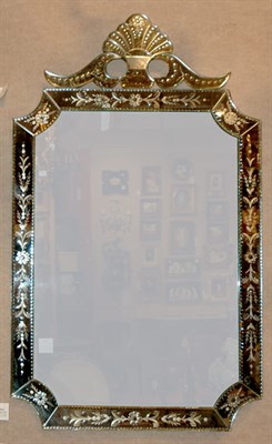Lot 4143 - Venetian Mirror Framed Mirror Of rectangular...