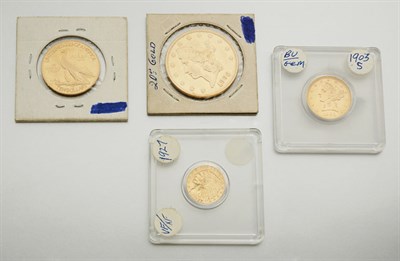 Lot 2402 - Four Gold Coins