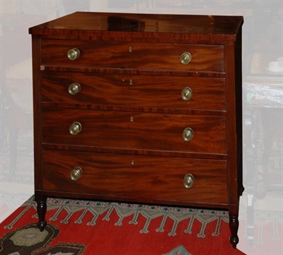 Lot 2134 - Federal Mahogany Chest of Drawers Mid Atlantic...