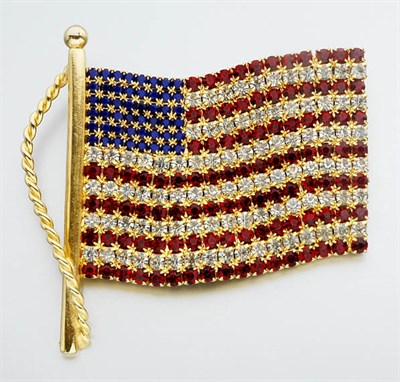 Lot 2896 - Costume Flag Brooch