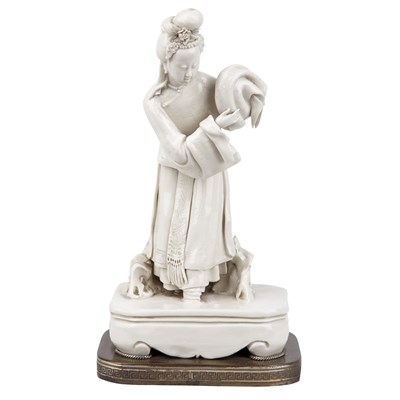 Lot 157 - Chinese Dehua Maiden 19th Century The female...