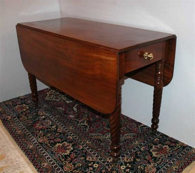 Lot 350 - George III Style Mahogany Drop-Leaf Table Late...