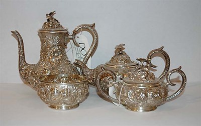 Lot 382 - Steiff Sterling Silver Four-Piece Tea Service...