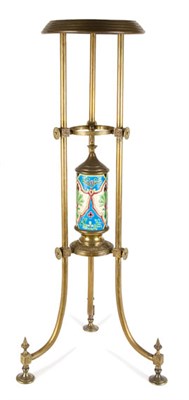 Lot 3327 - Aesthetic Movement Brass and Art Pottery...