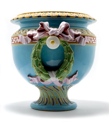 Lot 4246 - Minton Majolica Jardiniere Circa 1865 Of urn...
