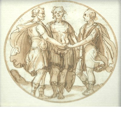 Lot 5 - Attributed to Frederico Zuccaro Three Men in...