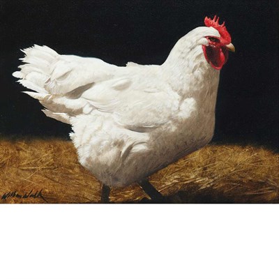 Lot 1075 - William Wolk American, b. 1951 Mother Hen...