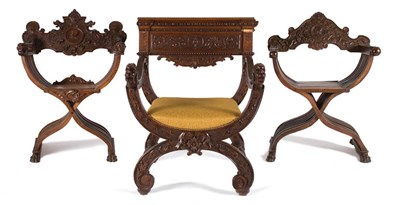 Lot 4101 - Renaissance Style Carved Mahogany Open...