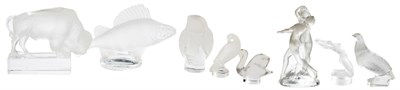 Lot 3461 - Miscellaneous Group of Lalique Molded Glass...