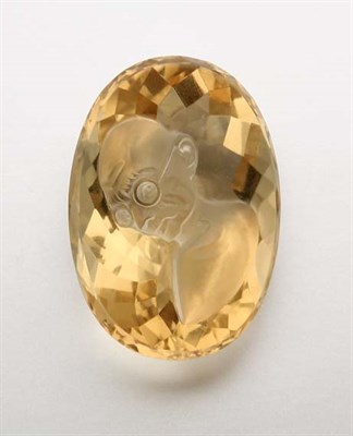 Lot 2669 - Unmounted Citrine Cameo