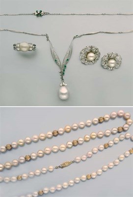 Lot 2541 - Group of Cultured Pearl Jewelry
