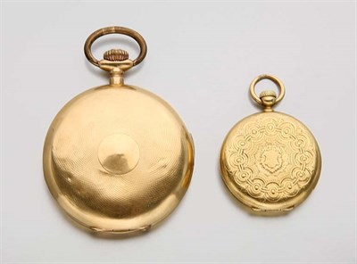 Lot 2818 - Two Gold Hunting Case Pocket Watches