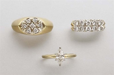 Lot 2444 - Three Diamond Rings