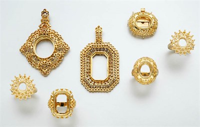Lot 2225 - Group of Gold Mountings