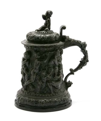 Lot 3692 - Continental Renaissance Style Bronze Tankard...