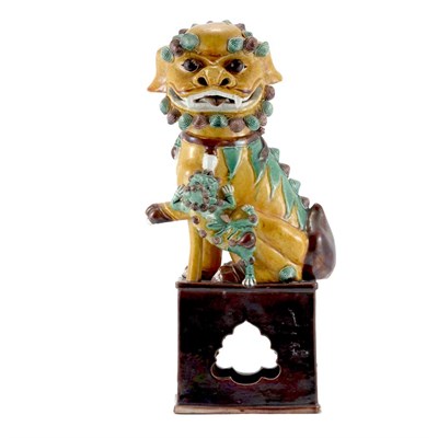 Lot 112 - Chinese Glazed Porcelain Foo Lion 19th Century...
