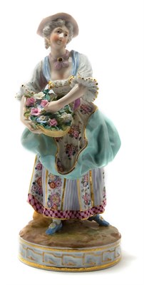 Lot 4224 - German Gilt Decorated Porcelain Figure of a...
