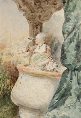 Lot 4035 - Maurice Leloir French, 1853-1940 At the Opera,...