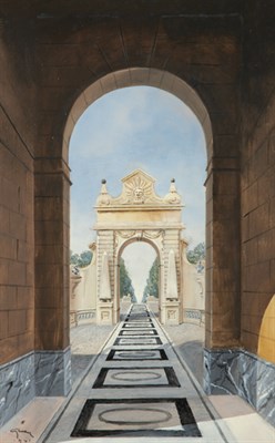 Lot 24 - Rene Gruau French, 1909-2004 Architectural...