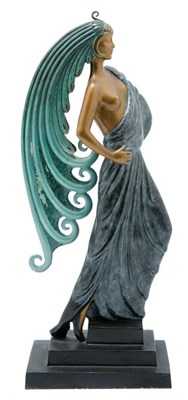 Lot 4528 - Art Deco Style Cold Painted Bronze Figure...
