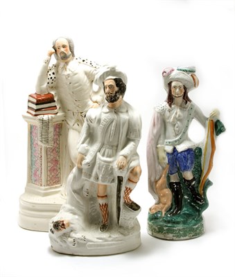 Lot 2278 - Group of Staffordshire Pottery Figures 19th...