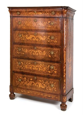 Lot 525 - Dutch Marquetry Gentleman's Bureau Height 62...