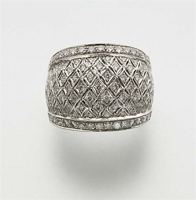 Lot 2521 - White Gold and Diamond Band Ring