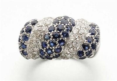 Lot 2369 - Diamond and Sapphire Ring