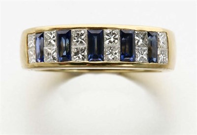 Lot 2288 - Gold, Sapphire and Diamond Ring