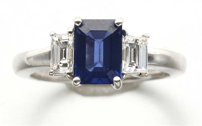 Lot 2685 - Sapphire and Diamond Ring